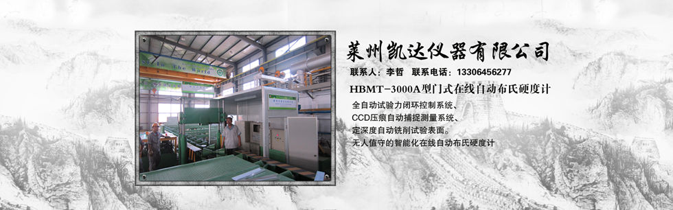 莱州凯达全自动在线门式布氏硬度计