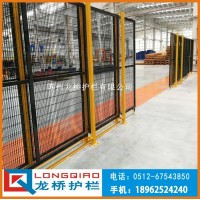 宣城隔离网围栏机器设备围栏防护网 黄黑镀锌网钢管烤漆 龙桥厂