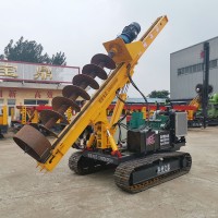 光伏太阳能地基打桩机  光伏引孔地基打桩机