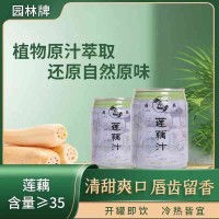 园林牌莲藕汁清甜饮品植物萃取自然原味款