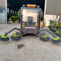 山东环保挂桶电动四轮7刷扫地车电动四轮七刷洗扫车报价表厂家